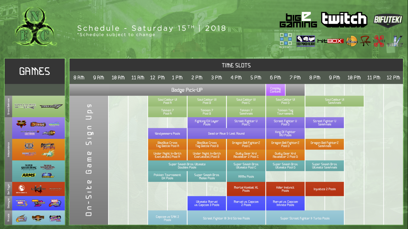 NEC19 Tournament Schedule Saturday.png
