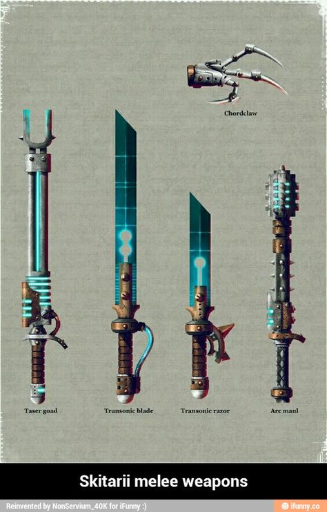 Skitarii melee weapons